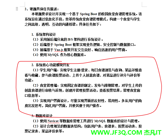 基于Springboot的校园食堂食谱管理系统