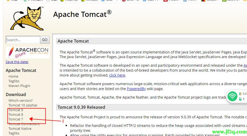 linux服务上用wget快速下载tomcat的tar包并安<font color='red'>装</font>tomcat